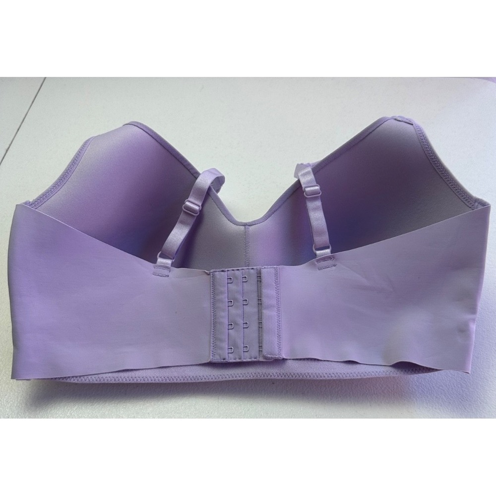 Rhonda Shear 2Pk Molded Cup Bra L Black Zebra Orchid Purple Wireless Comfort - Picture 12 of 16